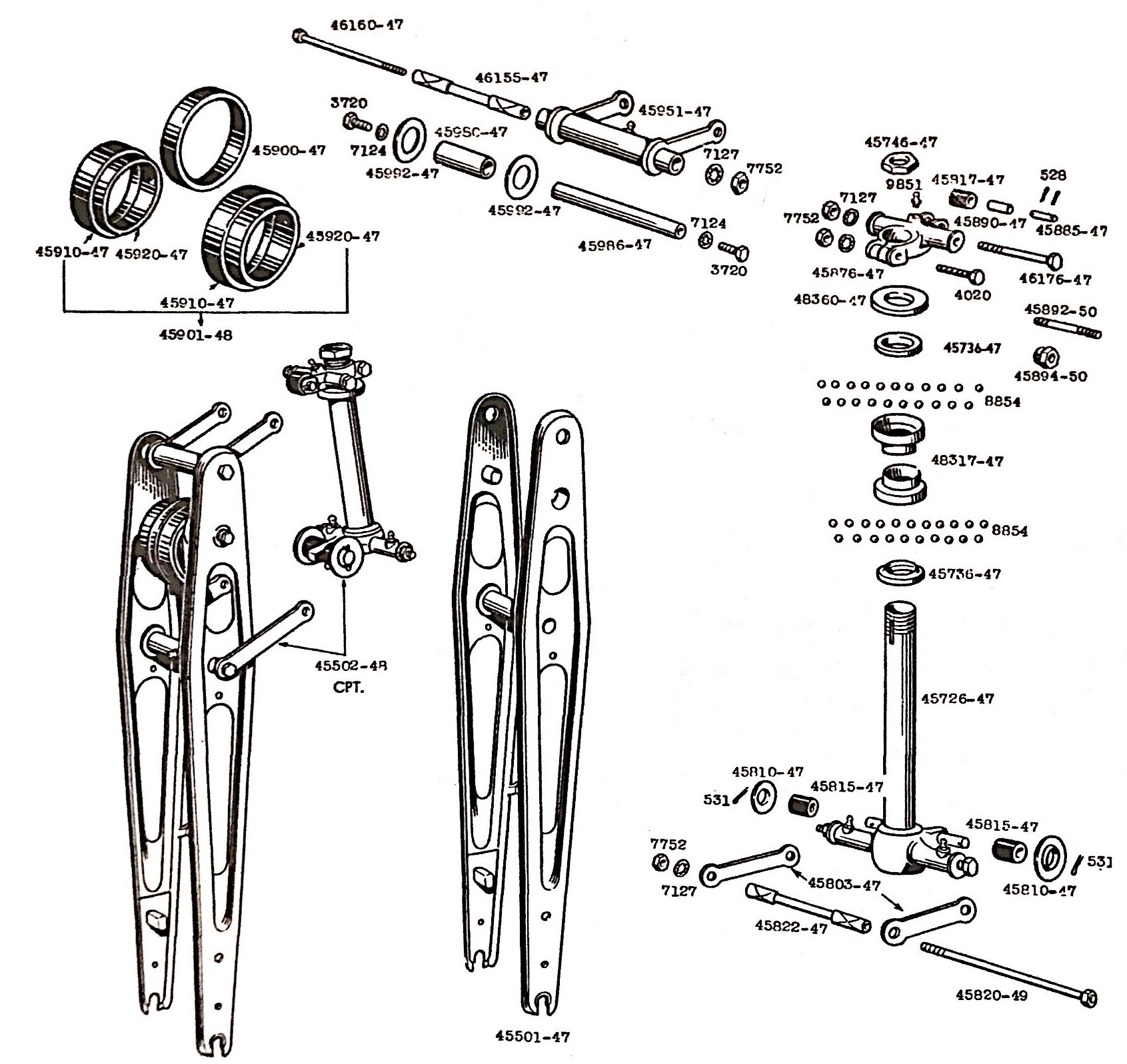 Fork and Parts Taylor Classic Cycles